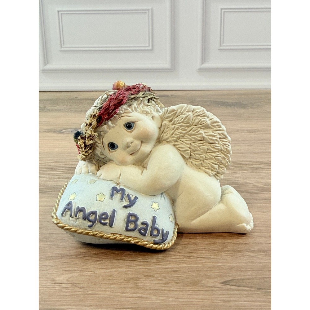 VTG 2000 Dreamsicles "My Angel Baby" Angel Cherub Pillow Figurine 3"X3.5"